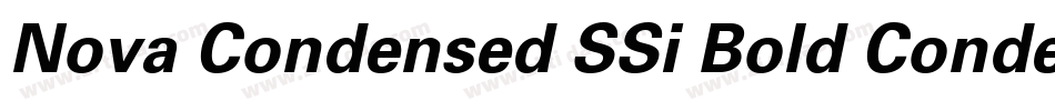 Nova Condensed SSi Bold Condensed Italic字体转换